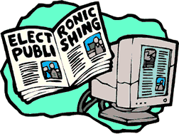 cartoon representing electronic pubishing
